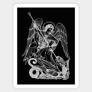 Saint Michael Archangel and the dragon Sticker